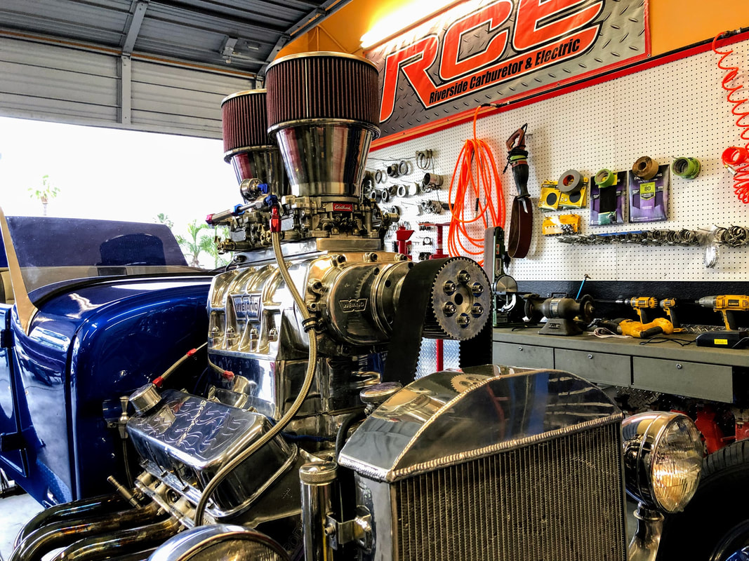 Blown '23 T-Bucket at Riverside Carb & Electric in Riverside CA!
